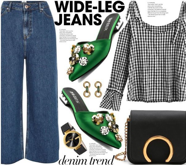 Сеты с Wide-Leg Jeans.