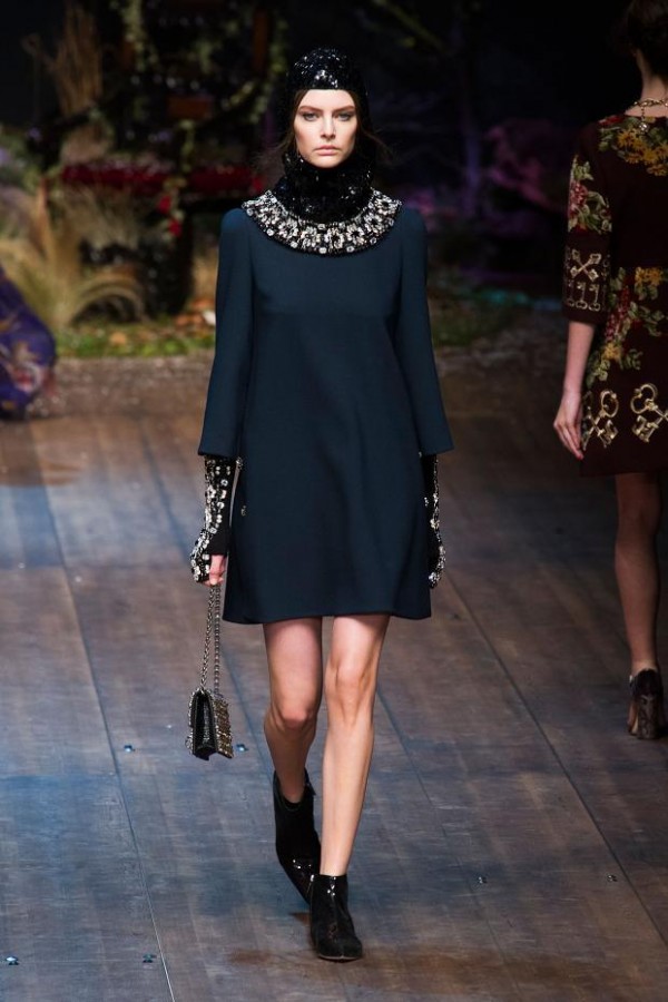 Модели коллекции Dolce & Gabbana.