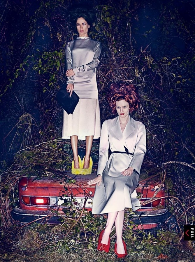 Carolyn Murphy and Karen Elson for VOGUE US by Steven Klein