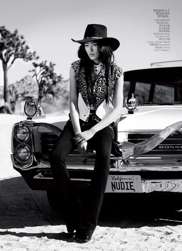 Liu Wen for Vogue China by Mark Segal.