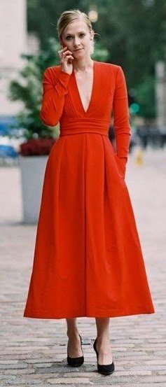 Lady in red — 10 образов с красными платьями.