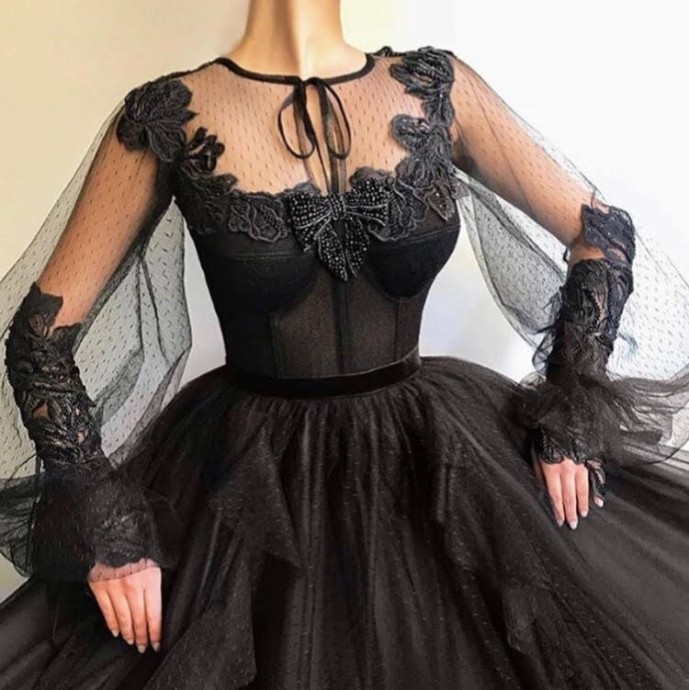Роскошные чёрные платья