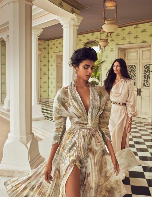 Saffron Vadher & Radhika Nair for Vogue India by Greg Swales