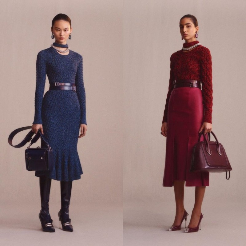 Очень интересная коллекция Alexander McQueen Pre-Fall 2019