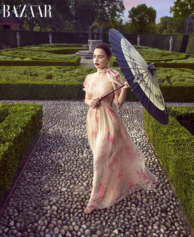 Emilia Clarke for Harper’s Bazaar by Mariano Vivanco