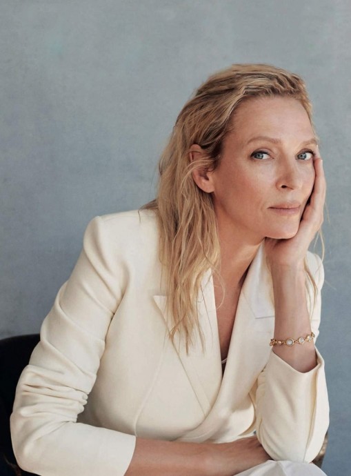 Ума Турман (Uma Thurman) в фотосессии для журнала Vogue Spain