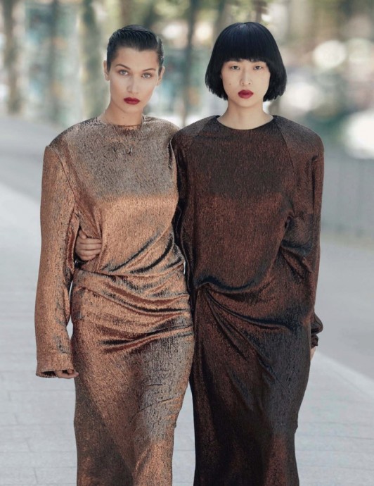 Bella Hadid and Chu Wong for Vogue China by Patrick Demarchelier