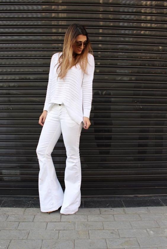 Образы с белыми брюками