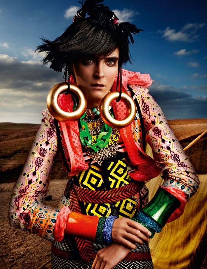 Carmen Kass for Vogue UK by Mario Testino Carmen Kass for Vogue UK by Mario Testino