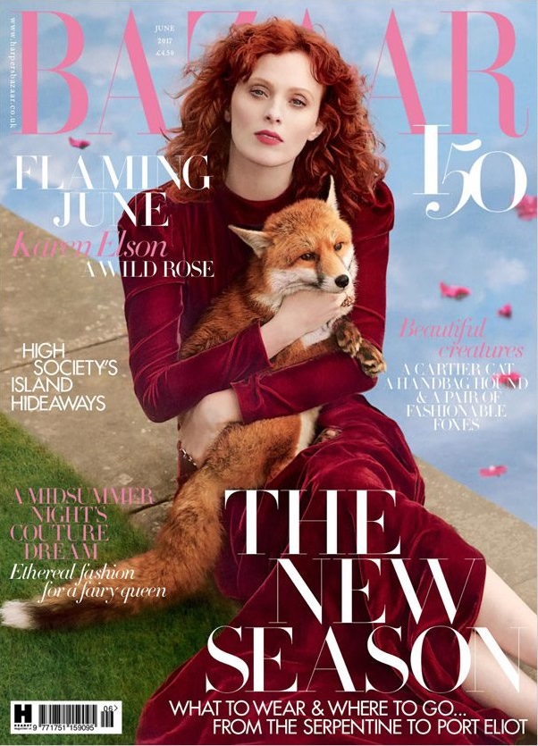 Karen Elson for Harper’s Bazaar UK by Richard Phibbs