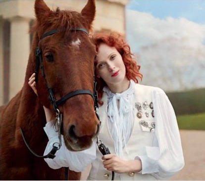 Karen Elson for Harper’s Bazaar UK by Richard Phibbs