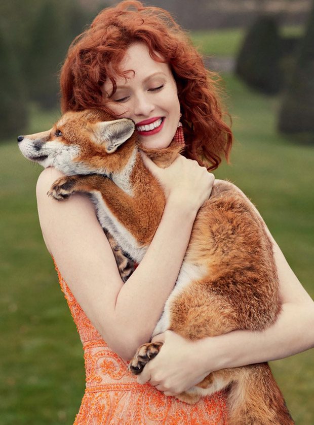 Karen Elson for Harper’s Bazaar UK by Richard Phibbs