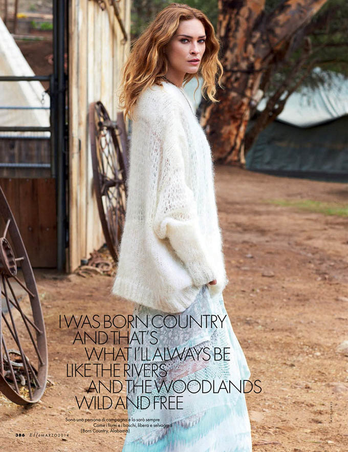 Erin Wasson for Elle by Matt Jones