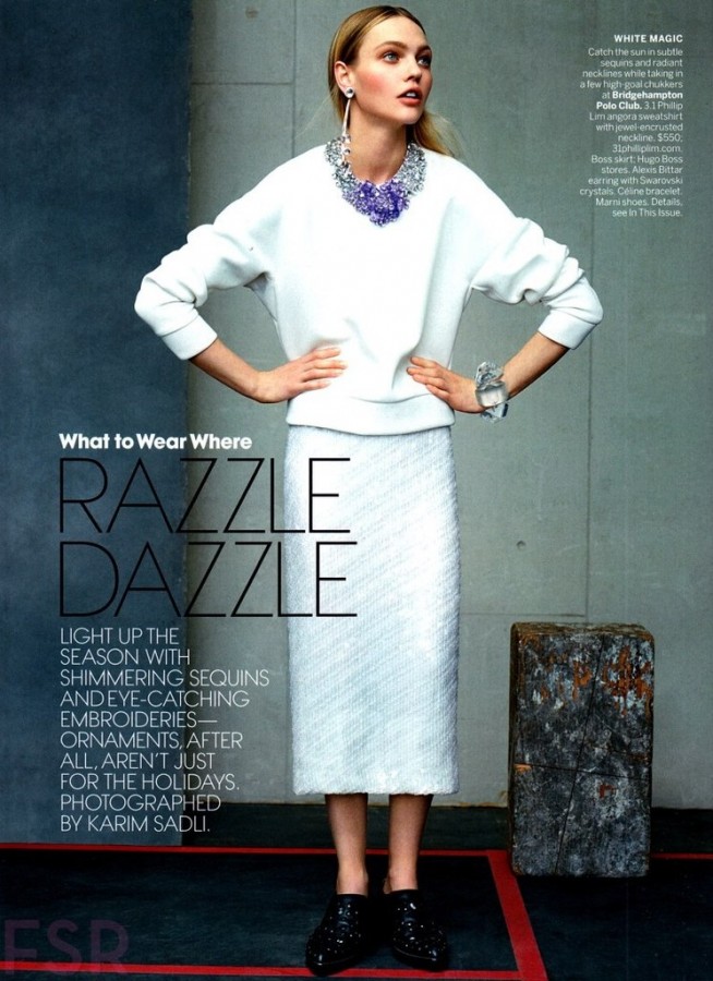Sasha Pivovarova for VOGUE US by Karim Sadli Sasha Pivovarova for VOGUE US by Karim Sadli