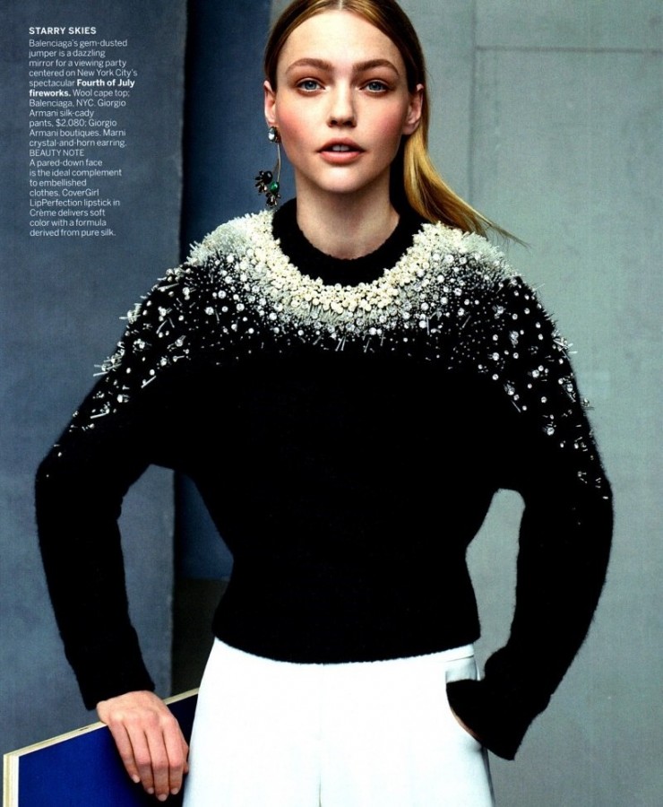 Sasha Pivovarova for VOGUE US by Karim Sadli