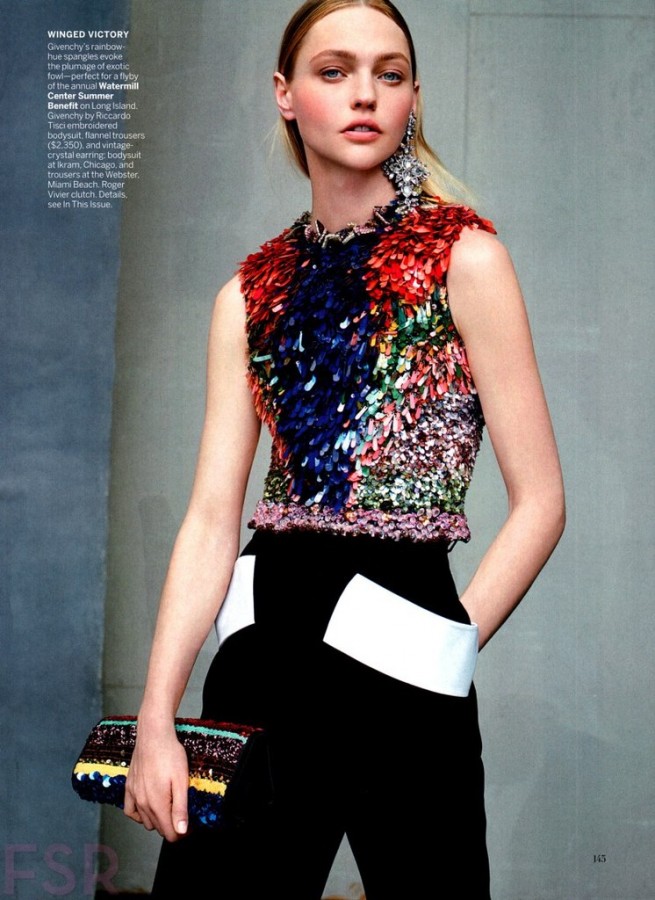 Sasha Pivovarova for VOGUE US by Karim Sadli