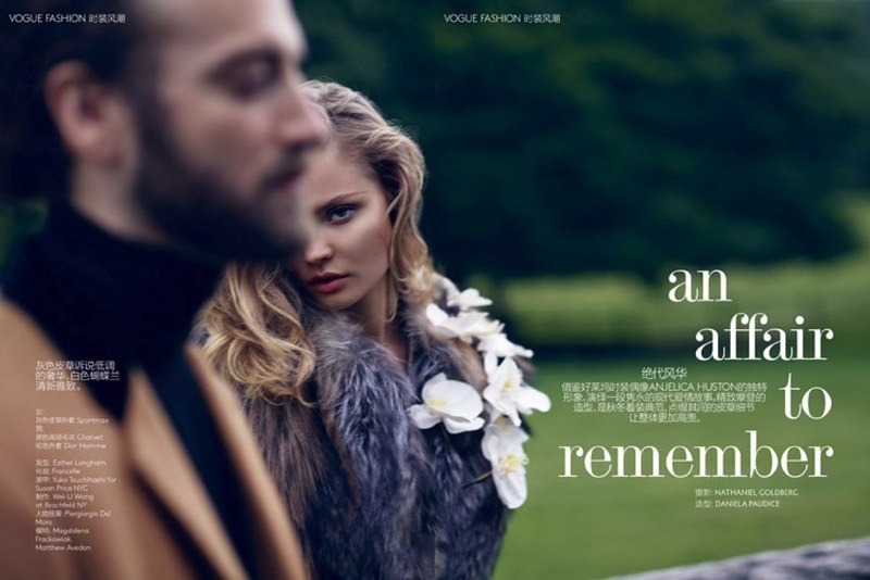 Magdalena Frackowiak and Matthew Avedon for VOGUE China by Nathaniel Goldberg