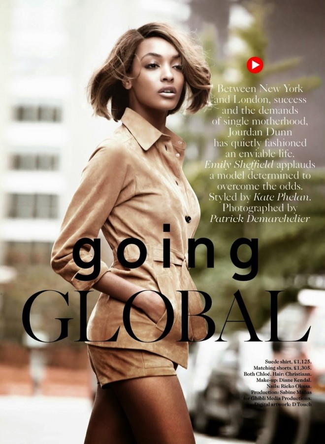 Jourdan Dunn for Vogue UK by Patrick Demarchelier Jourdan Dunn for Vogue UK by Patrick Demarchelier