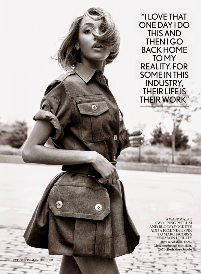 Jourdan Dunn for Vogue UK by Patrick Demarchelier Jourdan Dunn for Vogue UK by Patrick Demarchelier