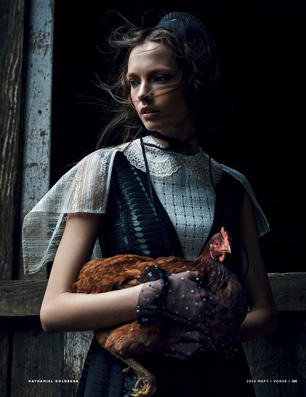 Mina Cvetkovic for Vogue Russia by Nathaniel Goldberg