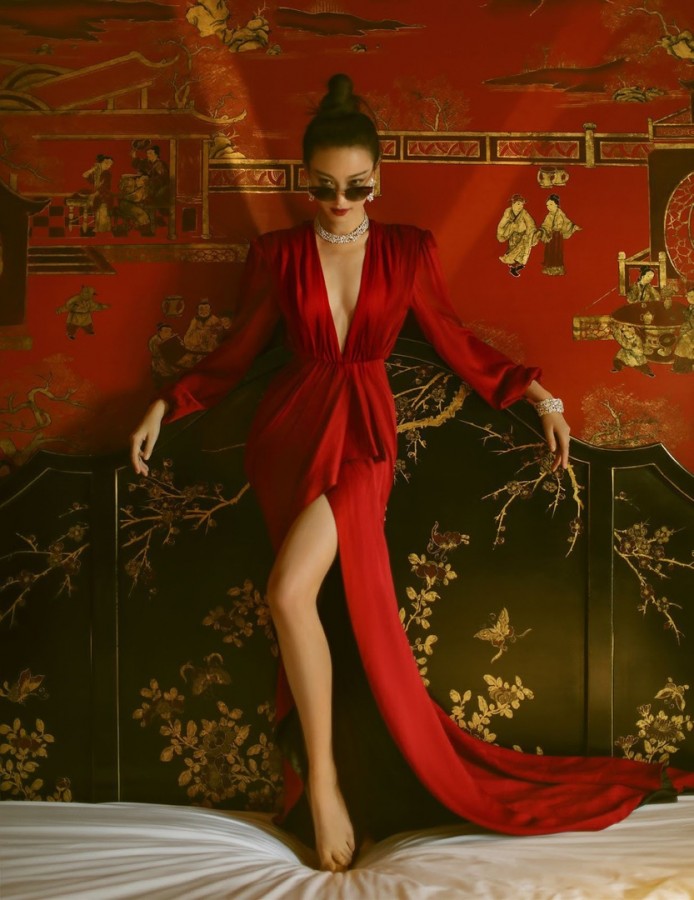 Ni Ni for L'Officiel Singapore by Chen Man