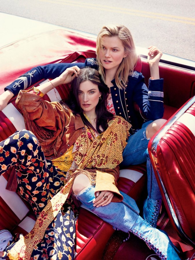 Jacquelyn Jablonski and Kasia Struss for Glamour US by Miguel Reveriego
