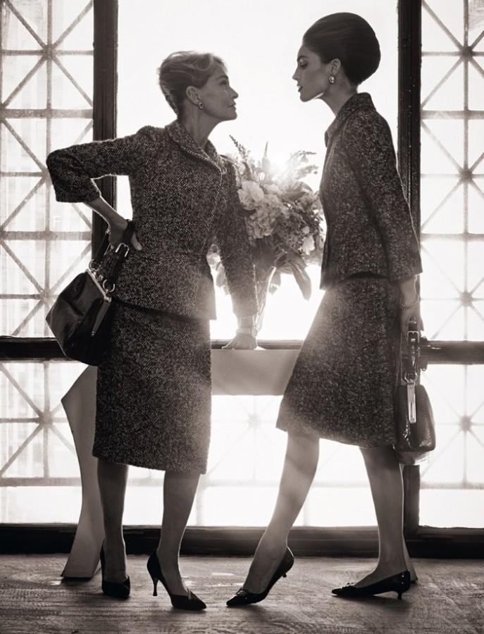 Hilary Rhoda and Lauren Hutton are photographed by Mariano Vivanco Hilary Rhoda and Lauren Hutton are photographed by Mariano Vivanco