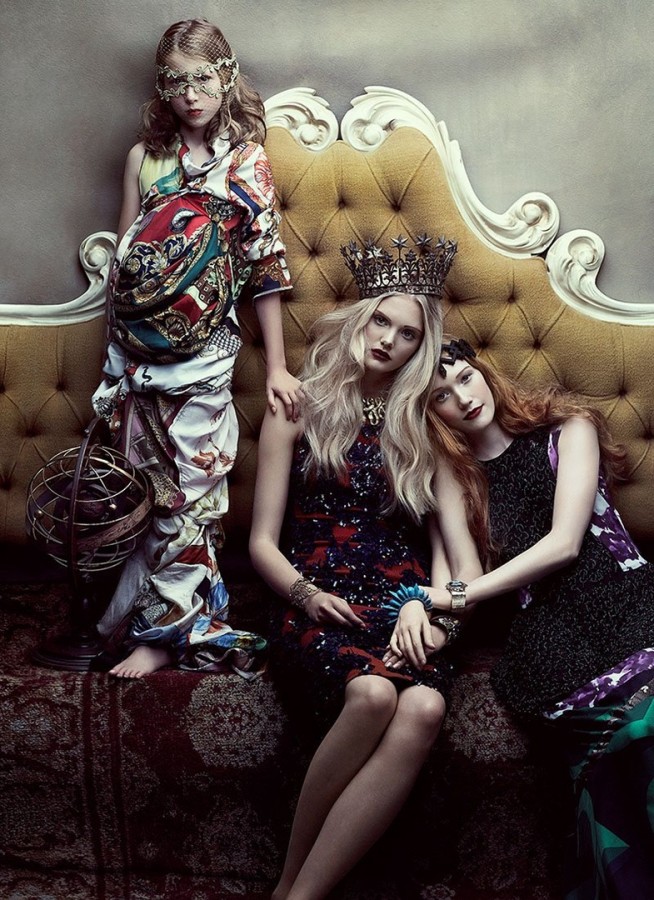 Emily Fox, Dani and Finlay Moore for Flare by Chris Nicholls