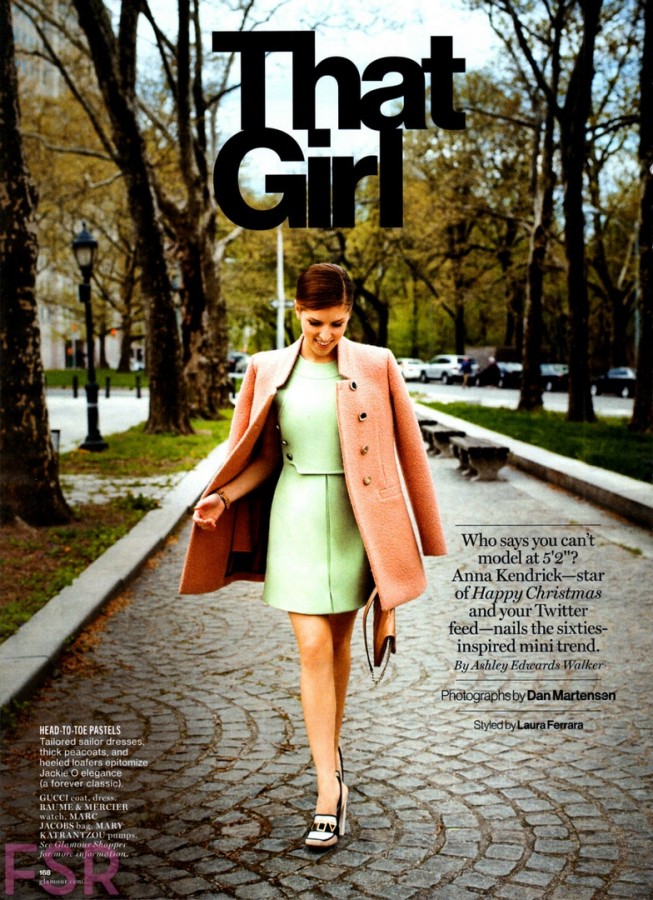 Anna Kendrick for Glamour US by Dan Martensen