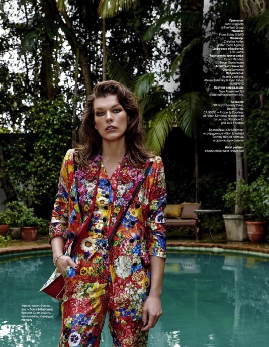 Milla Jovovich for InStyle Russia by Yu Tsai