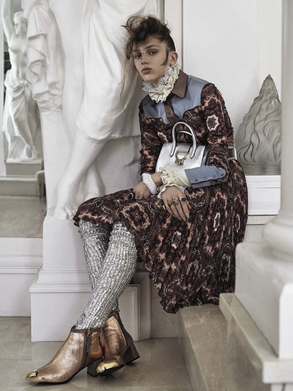 Sabina Lobova for Vogue Italia by David Dunan