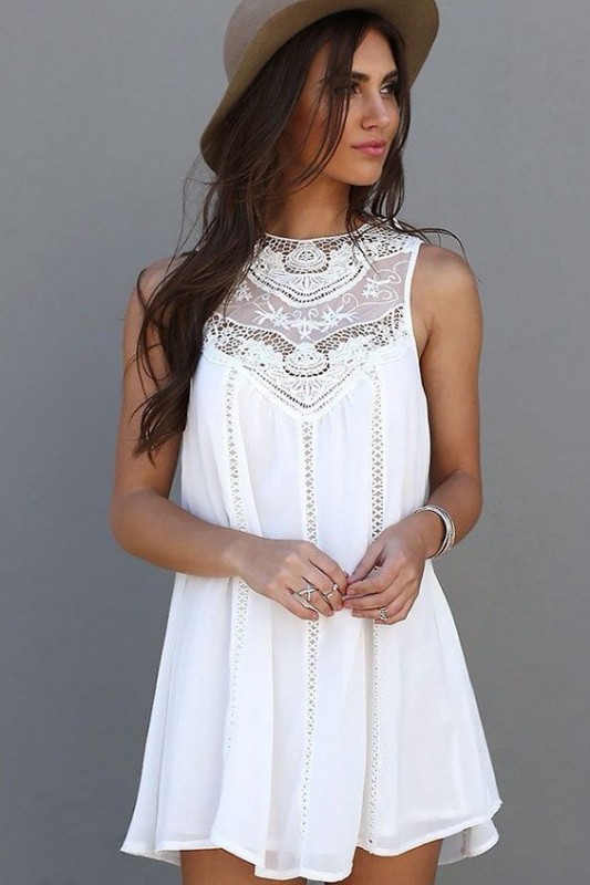 Милые белые платьица