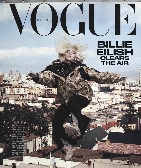 Билли Айлиш (Billie Eilish) украсила обложку августовского Vogue Australia