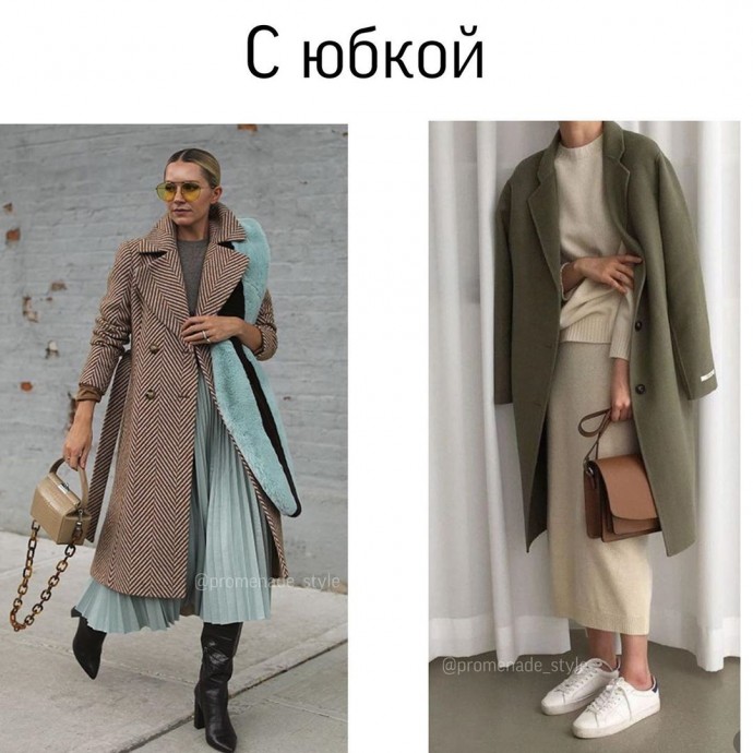 Стильные образы с пальто