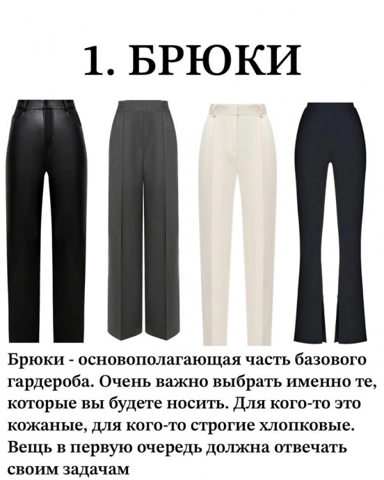 База гардероба на весну
