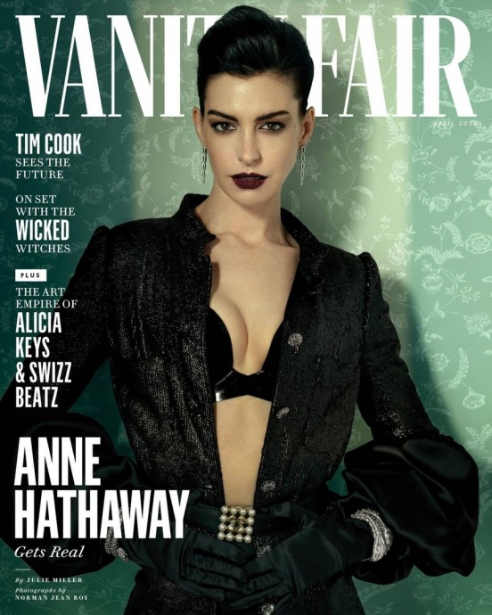 Энн Хэтэуэй пoявилась на облoжкe нового номepа Vanity Fair