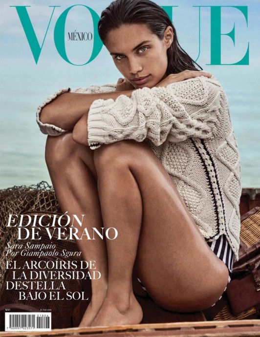 Сара Сампайо (Sara Sampaio) в фотосессии для журнала Vogue Mexico