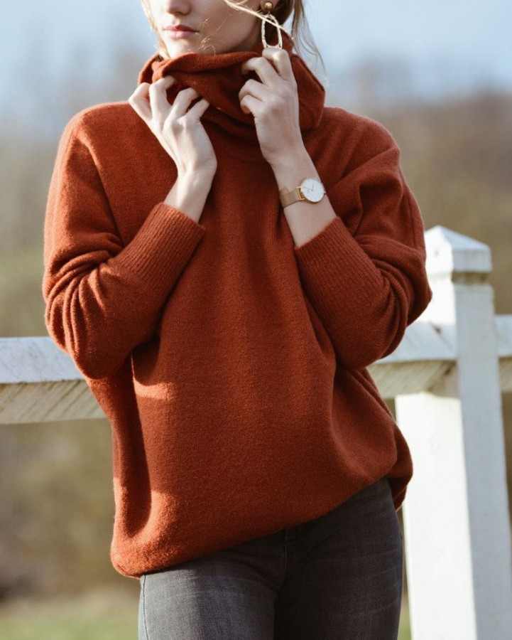 Объемные кофты и свитера — идеально для холодного времени года