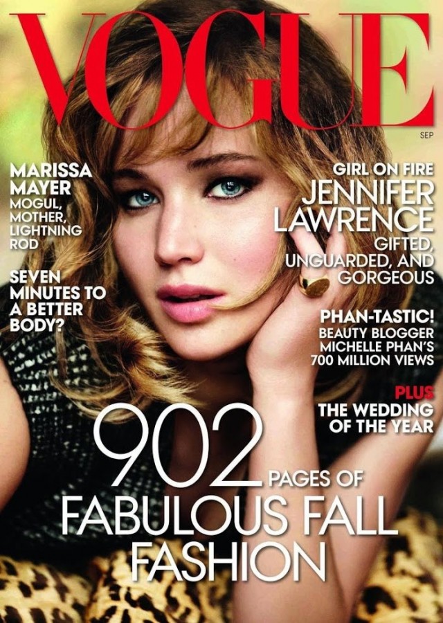 Jennifer Lawrence for VOGUE US by Mario Testino