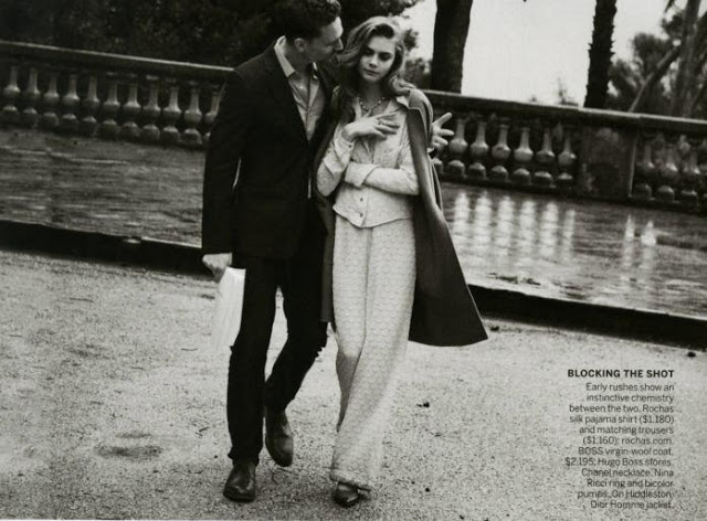 Cara Delevingne & Tom Hiddleston for Vogue US by Peter Lindbergh