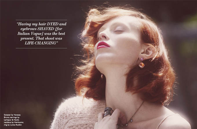 Karen Elson for Edit Magazine by Guy Aroch