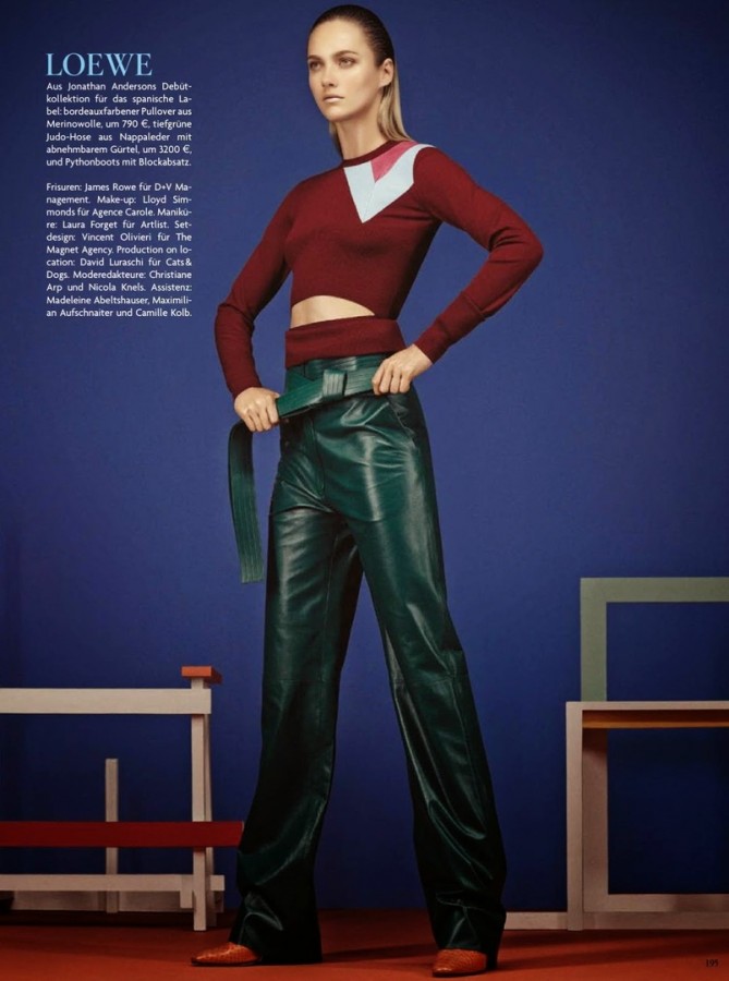 Karmen Pedaru for Vogue Germany Karmen Pedaru for Vogue Germany