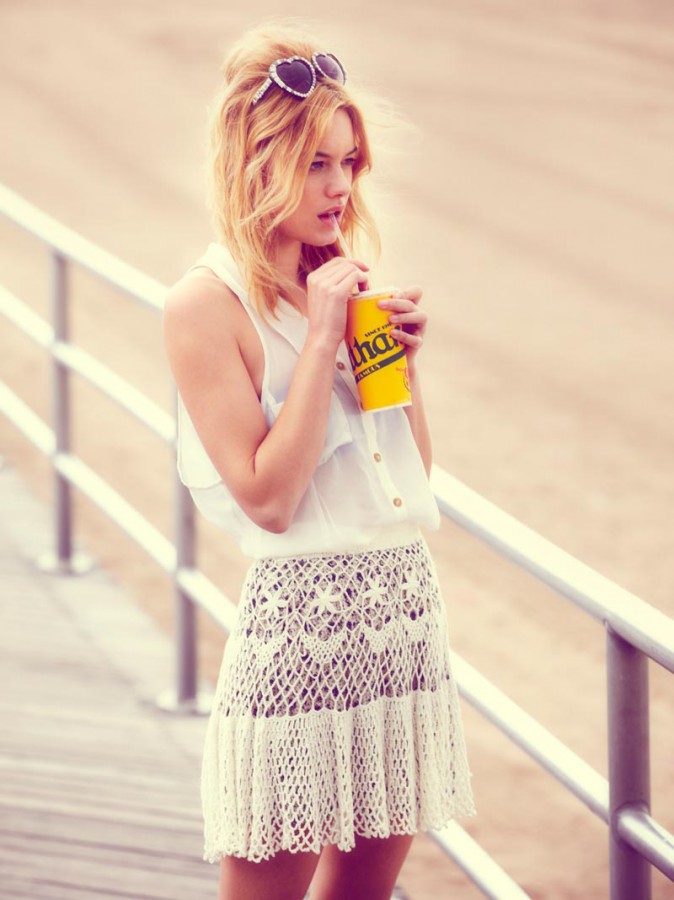 Camille Rowe for Free People Lookbook