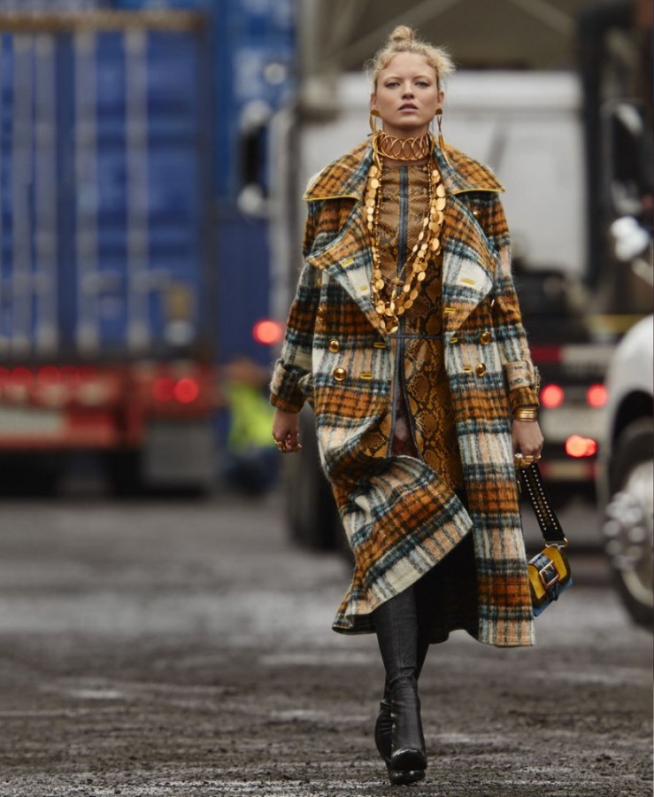 Martha Hunt for ELLE US by Hans Feurer