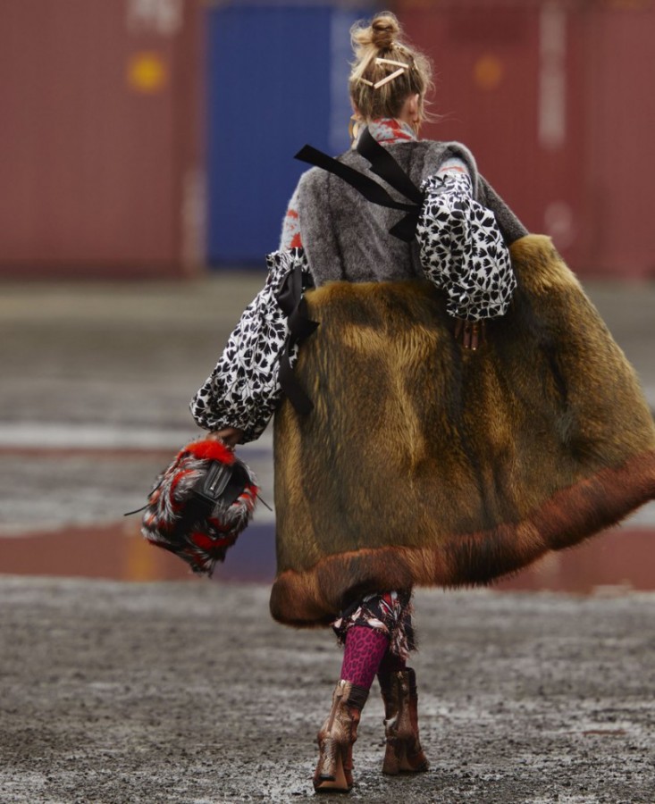 Martha Hunt for ELLE US by Hans Feurer