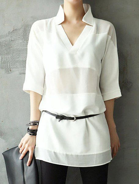 Белые блузы - женственно и красиво