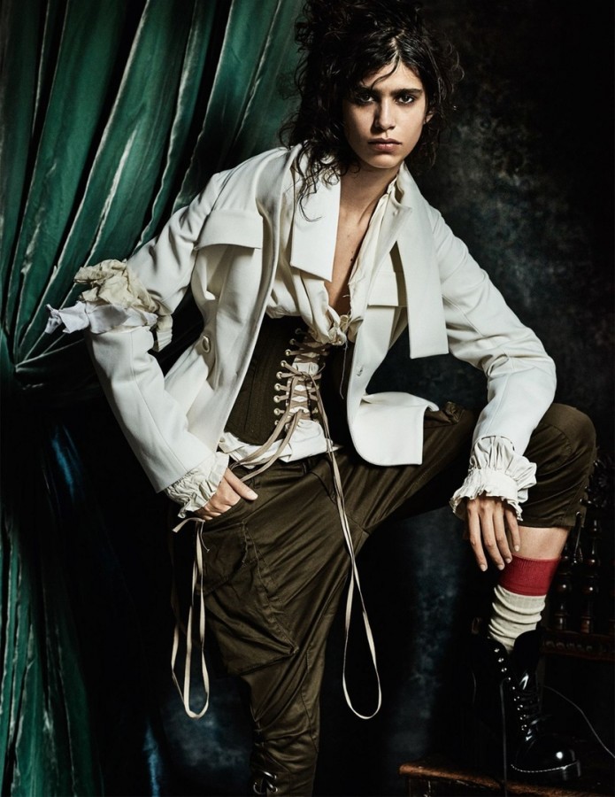 Mica Arganaraz for Vogue UK by Mario Testino