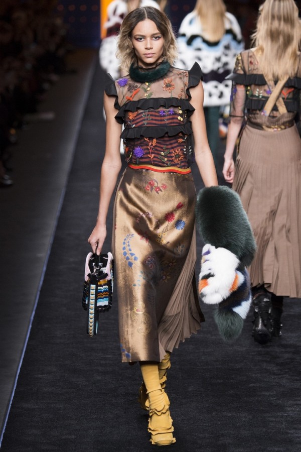 Модели коллекции Fendi