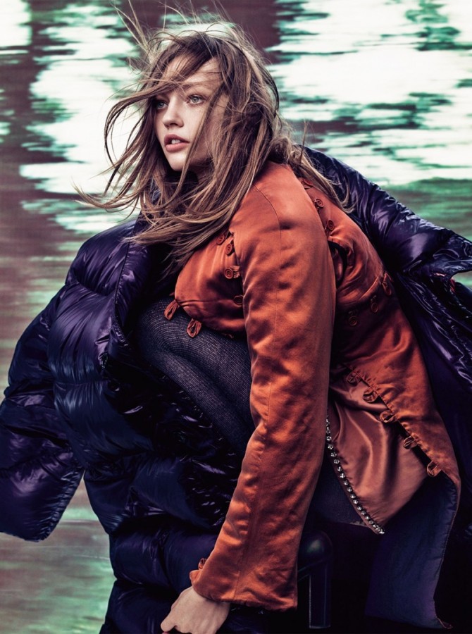 Sasha Pivovarova for Vogue UK by Craig McDean