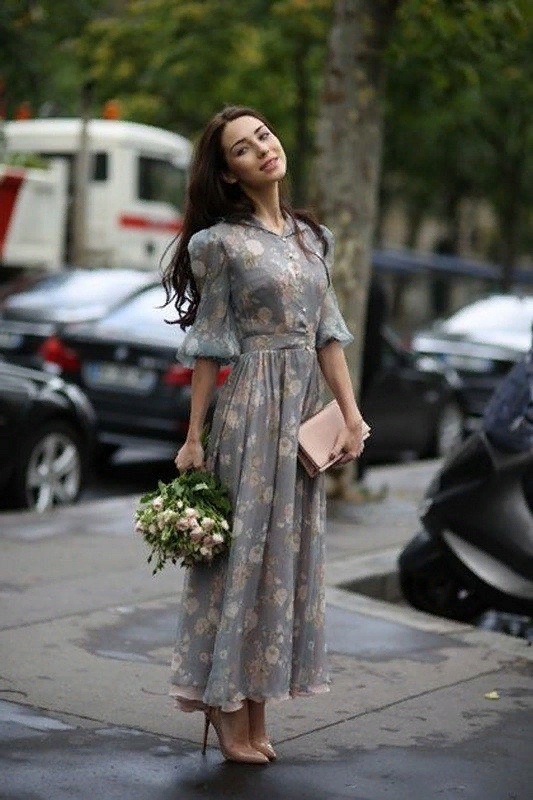 Красивые платья в цветочек